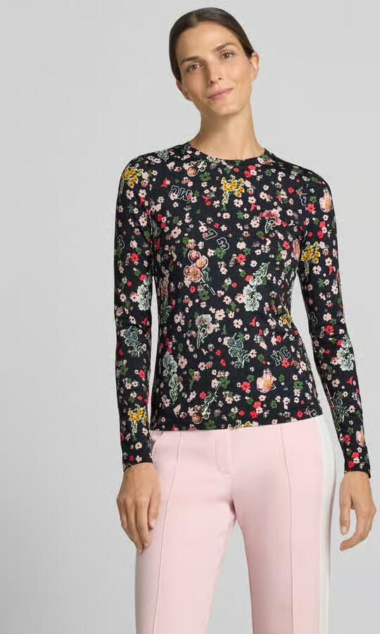Marc Cain shirt met lange mouwen met labelprint - Foto 2