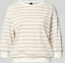 Marc Cain Shirt met lange mouwen met ronde hals en 3 4-mouwen