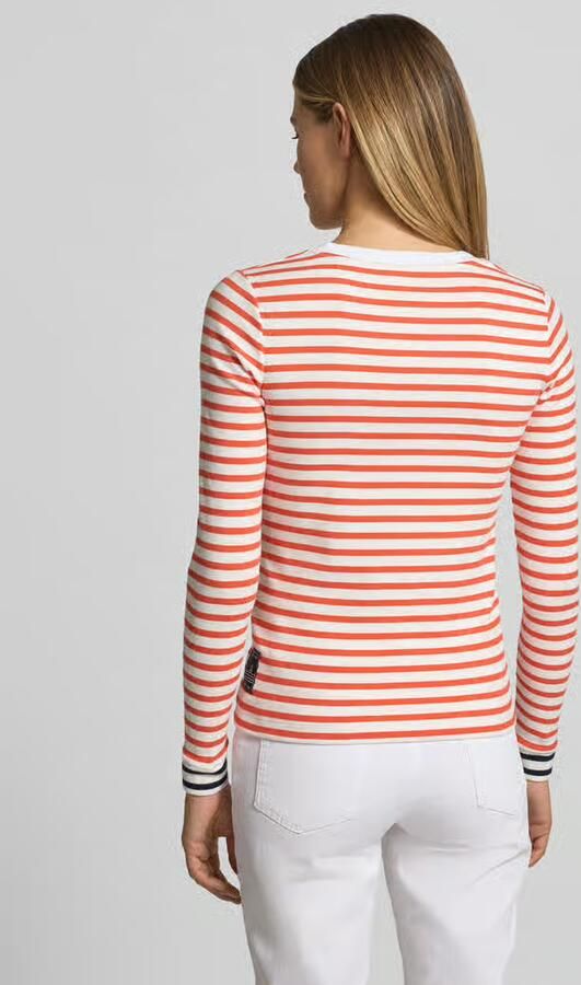 Marc Cain Shirt met lange mouwen met ronde hals en ritssluiting - Foto 2