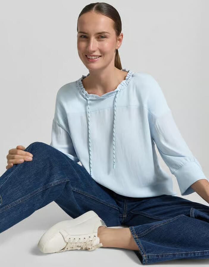 Marc Cain Shirt met lange mouwen met tunnelkoord