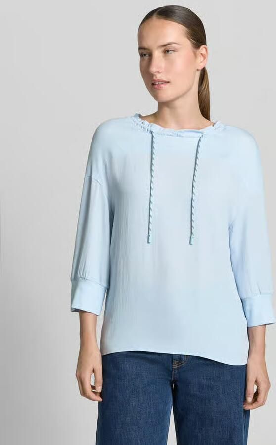 Marc Cain Shirt met lange mouwen met tunnelkoord - Foto 3
