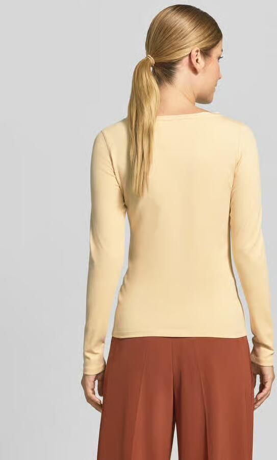 Marc Cain Shirt met lange mouwen van katoenmix - Foto 3