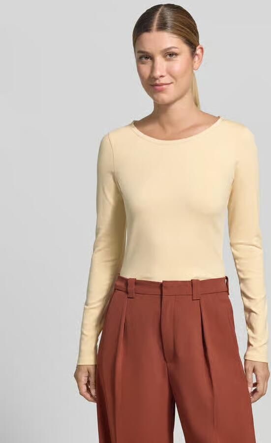 Marc Cain Shirt met lange mouwen van katoenmix - Foto 2