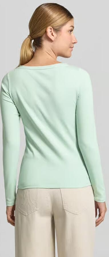 Marc Cain Shirt met lange mouwen van katoenmix - Foto 3
