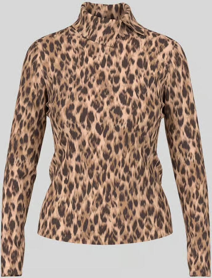 Marc Cain Shirt met lange mouwen van katoenmix
