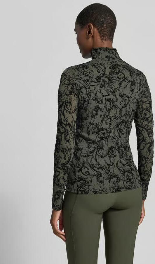 Marc Cain shirt met lange mouwen van mesh - Foto 2