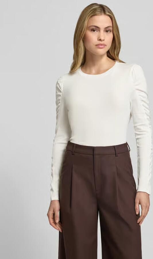 Marc Cain Shirt met lange pofmouwen en ronde hals - Foto 2