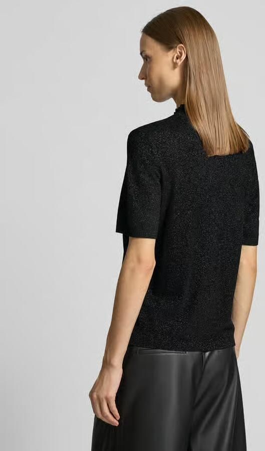 Marc Cain Shirt van effectgaren met opstaande kraag