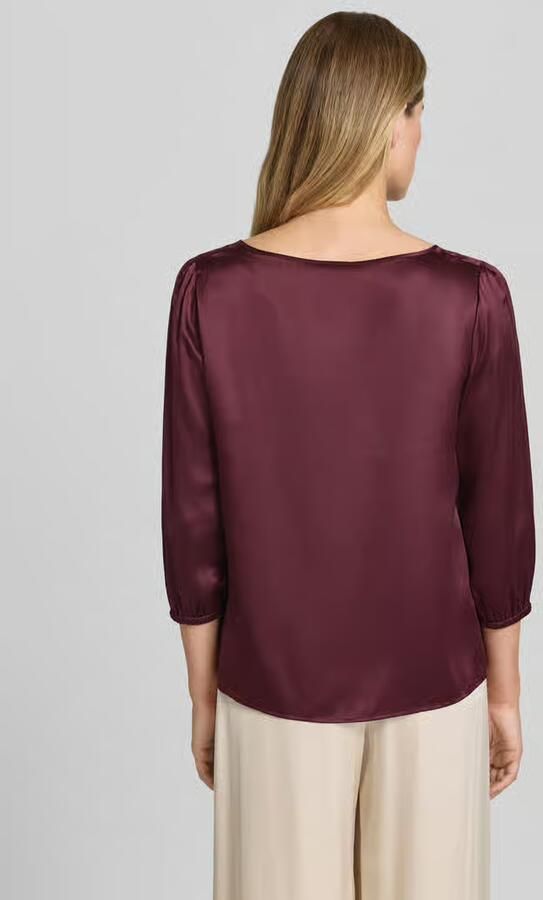 Marc Cain Shirtblouse van zijde met 3 4-mouw - Foto 3