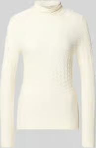 Marc Cain skinny fit shirt met lange mouwen van viscosemix