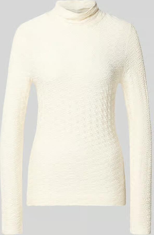 Marc Cain skinny fit shirt met lange mouwen van viscosemix