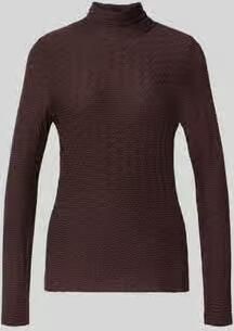 Marc Cain skinny fit shirt met lange mouwen van viscosemix