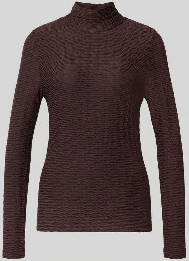 Marc Cain skinny fit shirt met lange mouwen van viscosemix