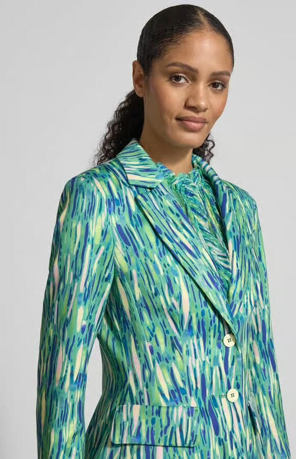 Marc Cain Slim fit blazer in all-over look - Foto 2