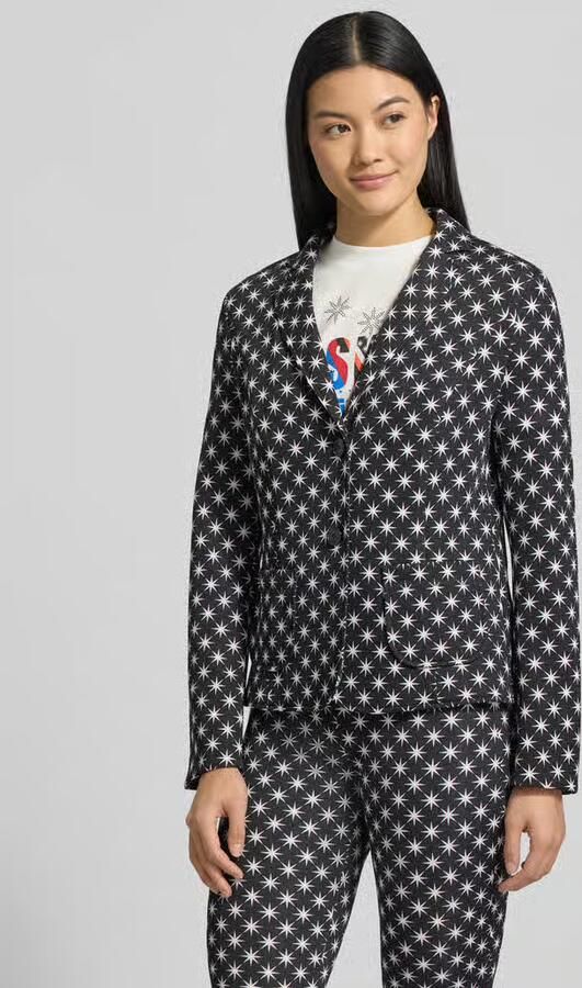 Marc Cain Slim fit blazer in all-over look - Foto 2