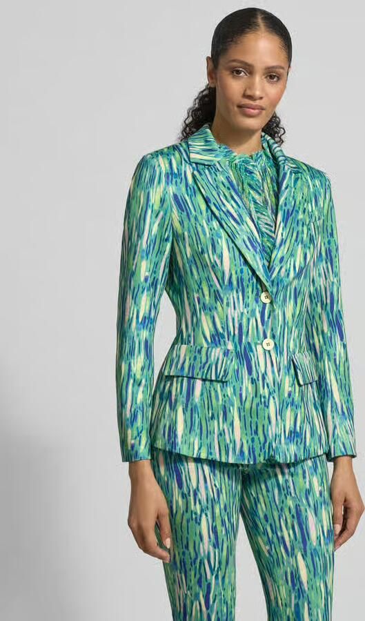 Marc Cain Slim fit blazer in All-over look - Foto 4