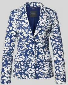 Marc Cain slim fit blazer met klepzakken