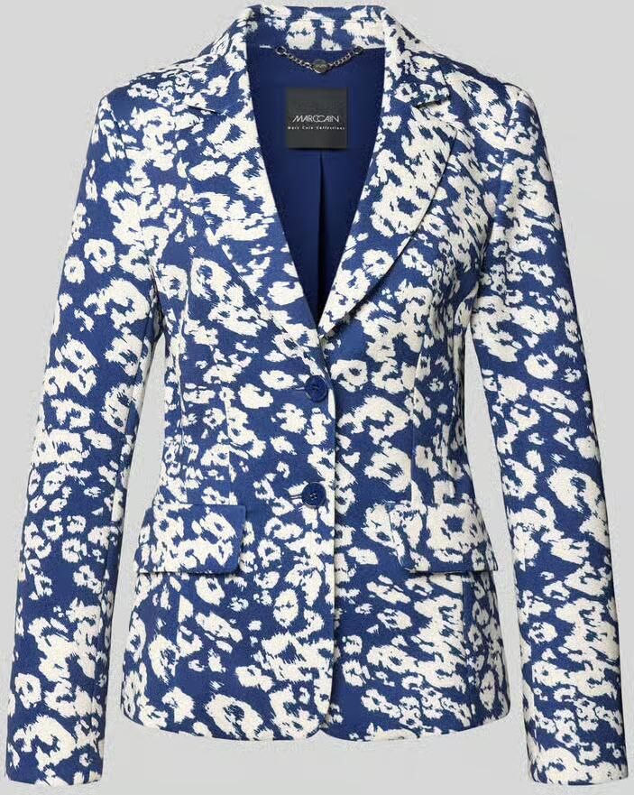 Marc Cain slim fit blazer met klepzakken - Foto 2