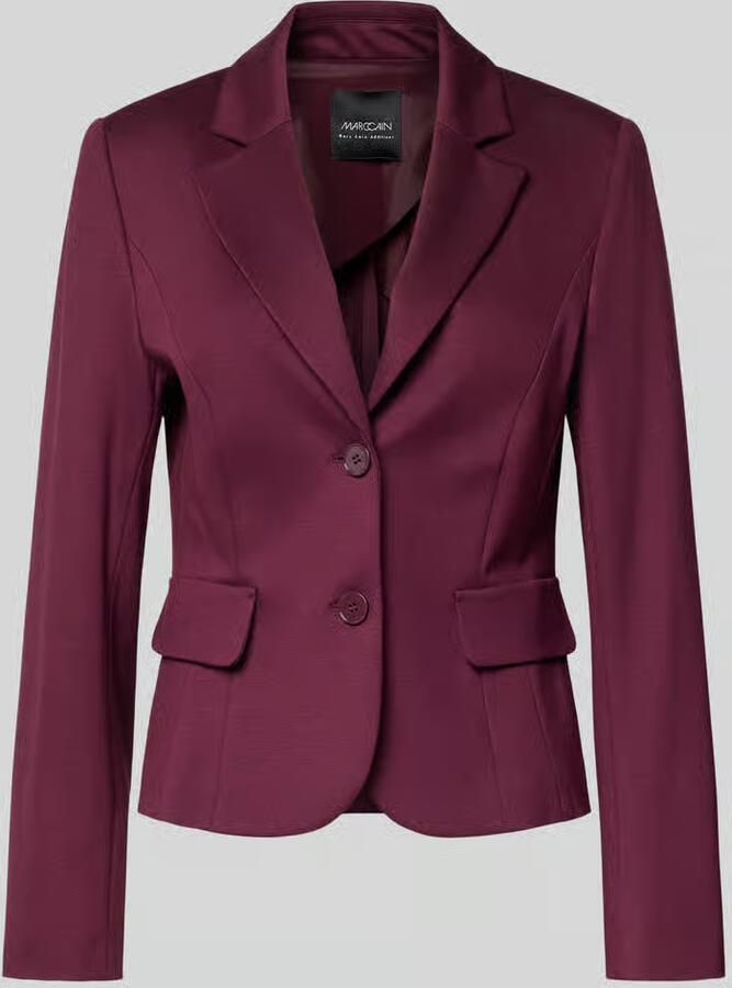 Marc Cain slim fit blazer met klepzakken - Foto 2