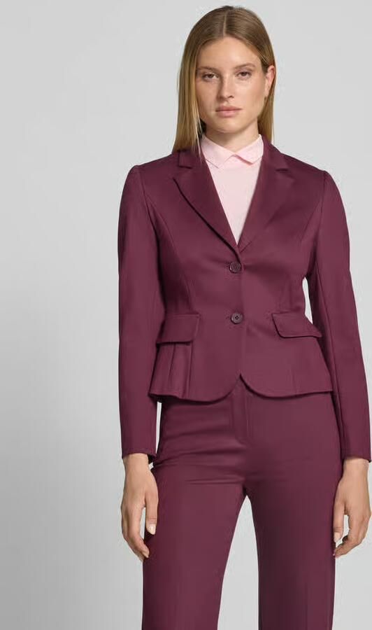 Marc Cain slim fit blazer met klepzakken - Foto 2