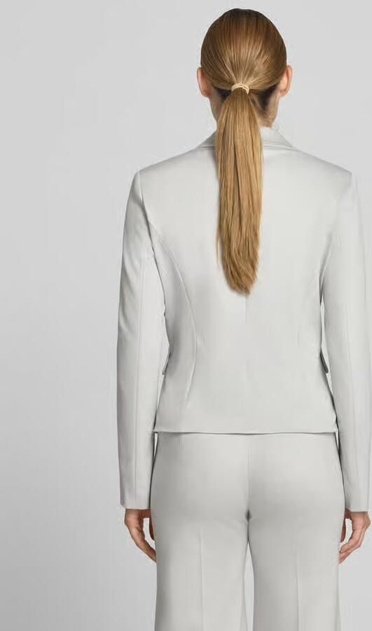 Marc Cain slim fit blazer met klepzakken