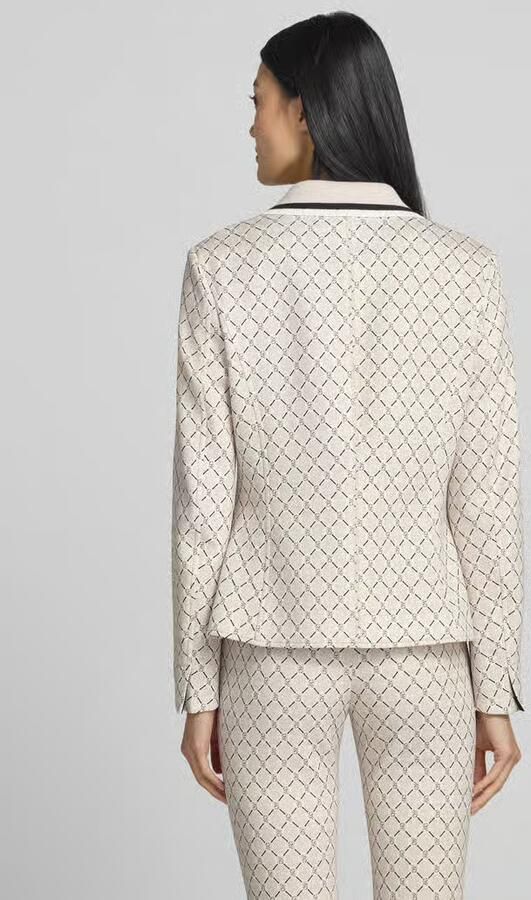 Marc Cain slim fit blazer met opgestikte zakken en knoopsluiting - Foto 3