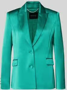 Marc Cain slim fit blazer met reverskraag en klepzakken
