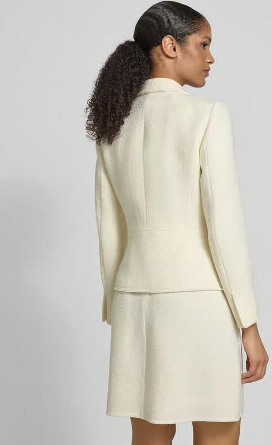 Marc Cain Slim fit blazer met reverskraag en klepzakken