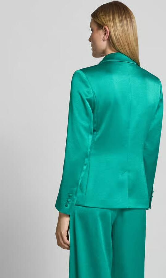 Marc Cain slim fit blazer met reverskraag en klepzakken - Foto 2