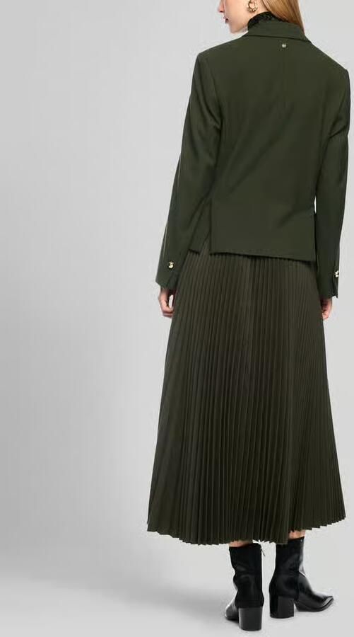 Marc Cain Slim fit blazer met reverskraag en klepzakken - Foto 2