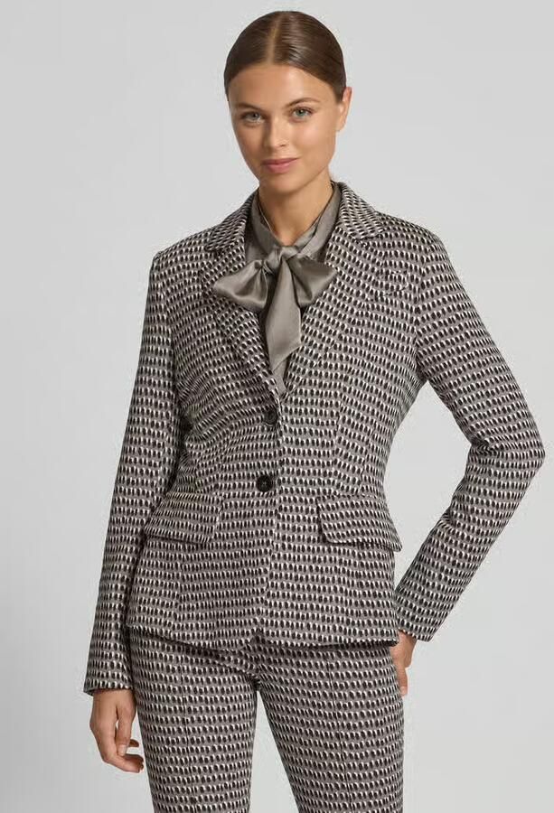 Marc Cain Slim fit blazer met reverskraag - Foto 2