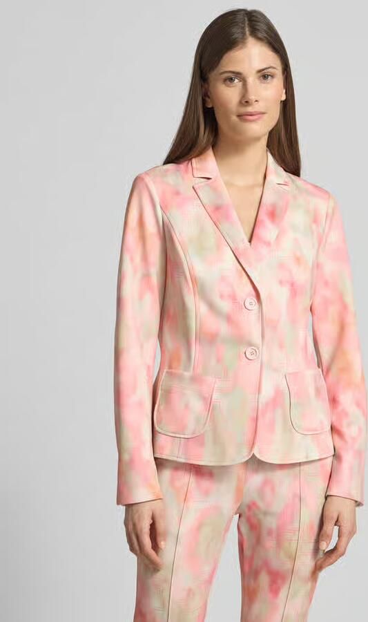 Marc Cain slim fit blazer met reverskraag - Foto 3