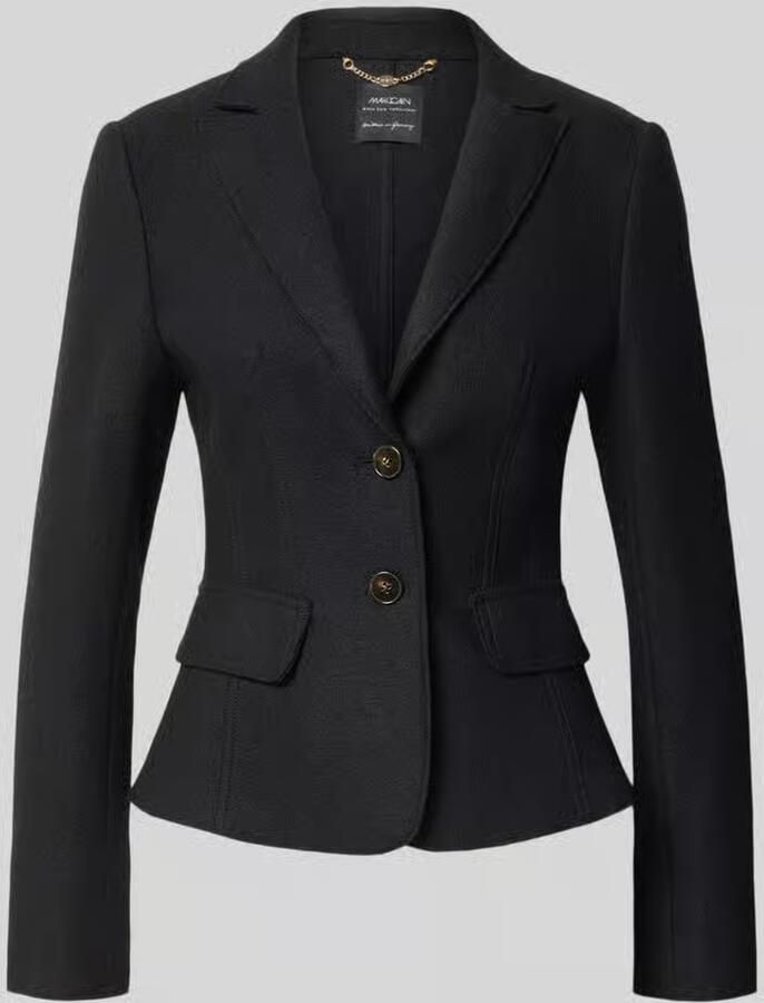 Marc Cain Slim fit korte blazer van zuivere scheerwol