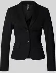 Marc Cain Zwarte damesblazer met knopen en lange mouwen Black Dames - Foto 2