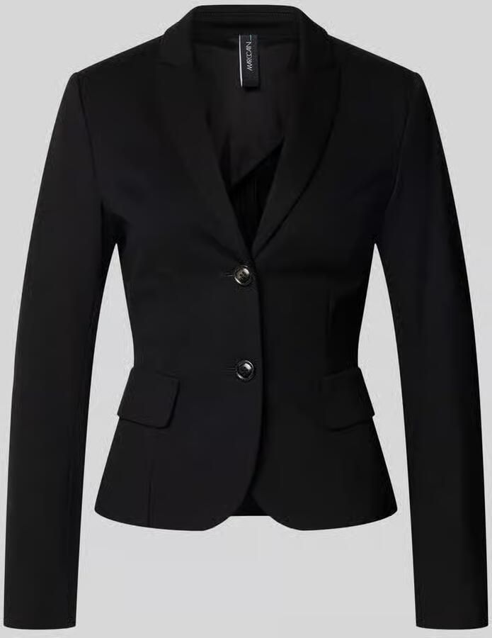 Marc Cain Zwarte damesblazer met knopen en lange mouwen Black Dames - Foto 2