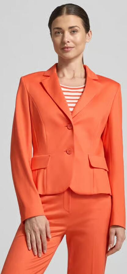 Marc Cain slim fit blazer van viscosemix - Foto 4
