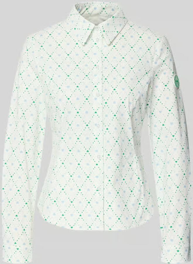 Marc Cain Slim fit blouse in all-over look