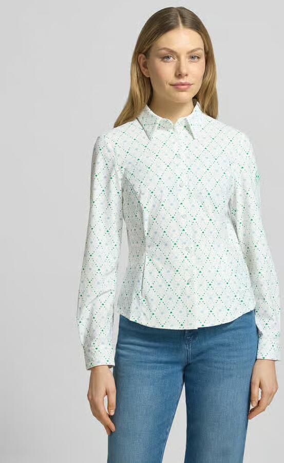 Marc Cain Slim fit blouse in all-over look - Foto 2
