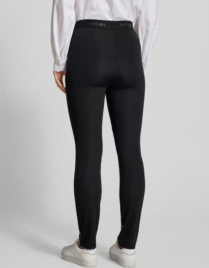 Marc Cain Slim fit broek in leerlook
