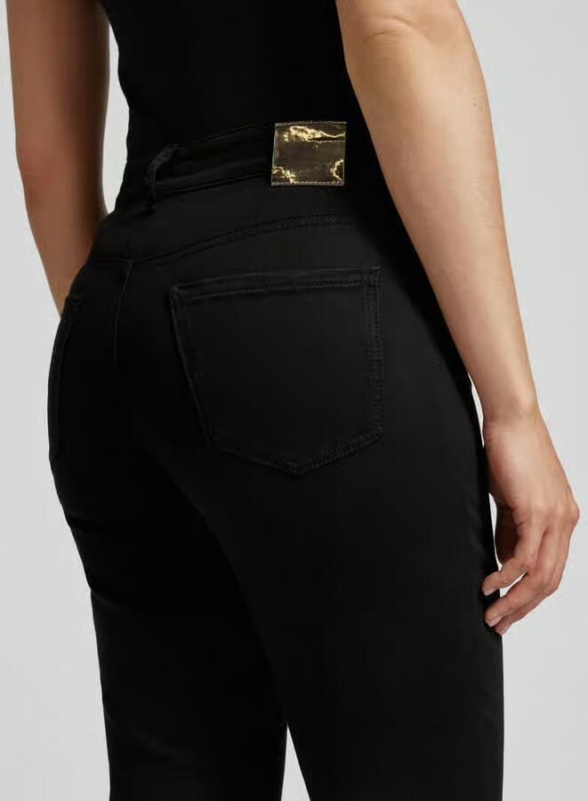 Marc Cain Slim fit broek met labelapplicatie