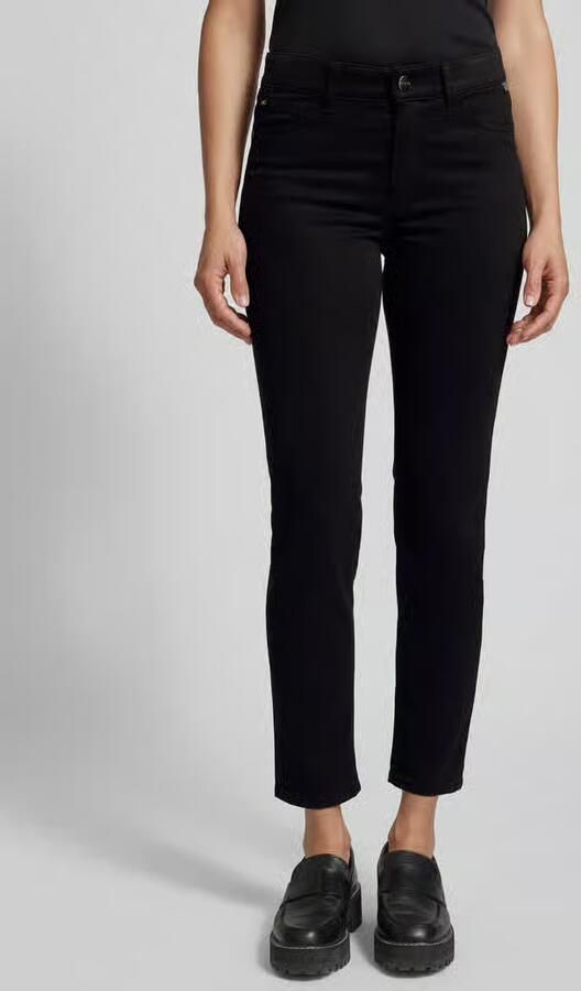 Marc Cain Slim fit broek met labelapplicatie - Foto 3