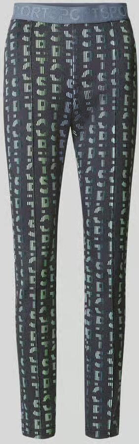 Marc Cain Slim fit broek met logodetail - Foto 2
