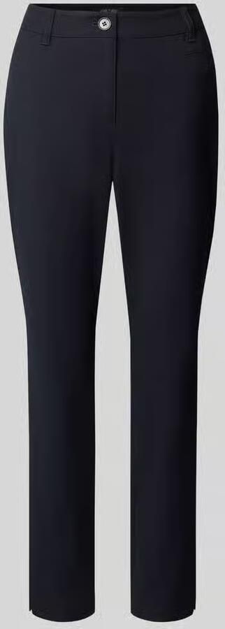 Marc Cain Slim fit broek van katoenmix
