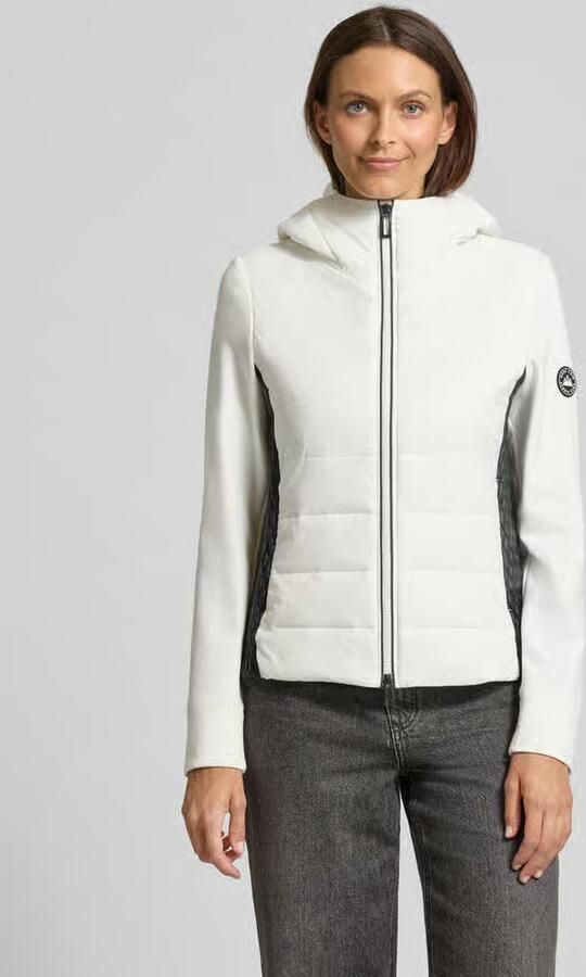 Marc Cain Slim fit gewatteerd jack met capuchon - Foto 2