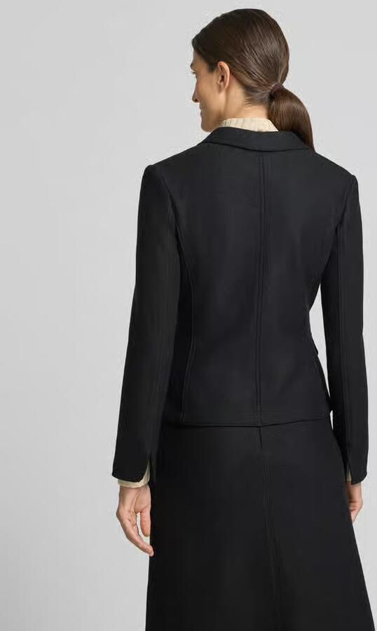 Marc Cain Slim fit korte blazer van zuivere scheerwol - Foto 3