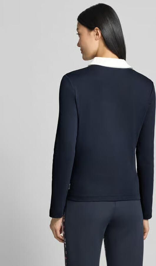 Marc Cain Slim Fit poloshirt van katoenmix - Foto 3