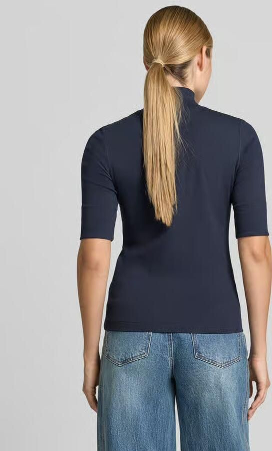 Marc Cain Slim fit shirt met lange mouwen van katoenmix - Foto 3