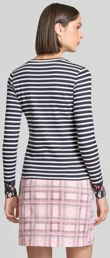 Marc Cain Slim fit shirt met lange mouwen van katoenmix - Foto 3