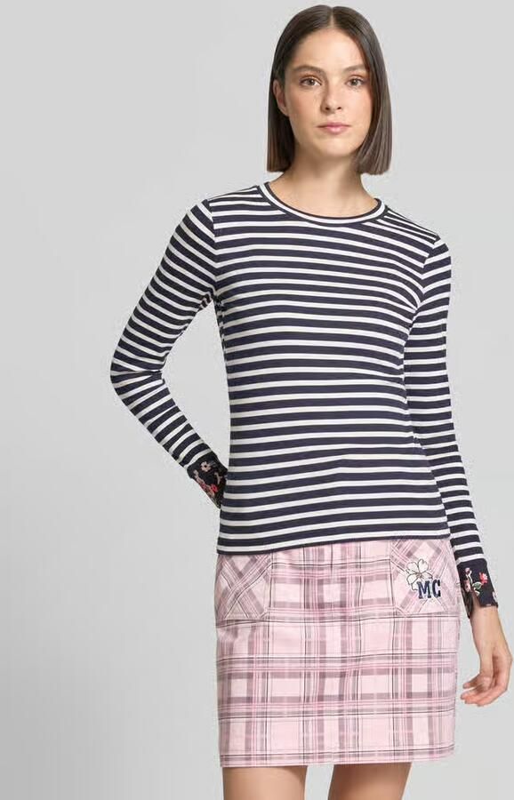 Marc Cain Slim fit shirt met lange mouwen van katoenmix - Foto 2