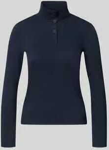 Marc Cain Slim fit shirt met lange mouwen van katoenmix